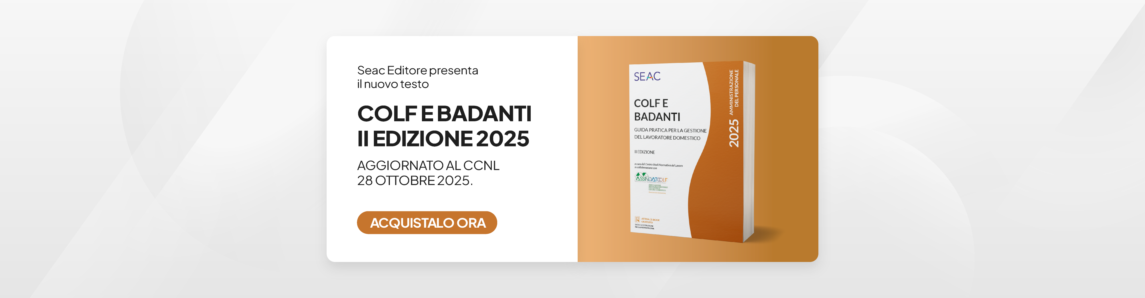 Ora disponibile COLF E BADANTI 2025 - II EDIZIONE